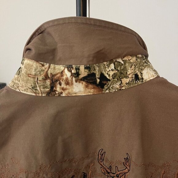 RedHead Men Shirt Size M Hunting Embroidery Outdoor Western Y2K Camo Button Down - Picture 7 of 13